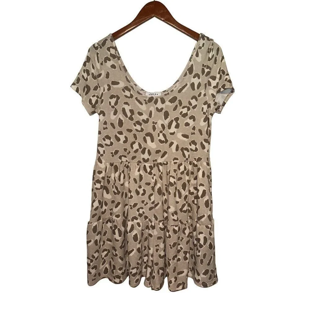 NWT‎ -GILLI Brooklyn Animal Print Romper Size S-M